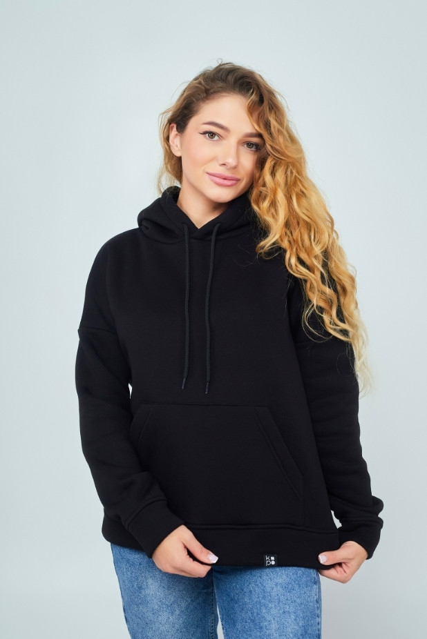 Women's hoodie. Color: Black